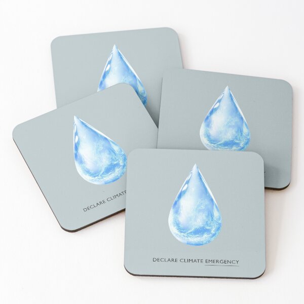 Item preview, ! Teardrop Earth ! Declare Climate Emergency: The Original on Parma Gray designed and sold by Day Chapman.