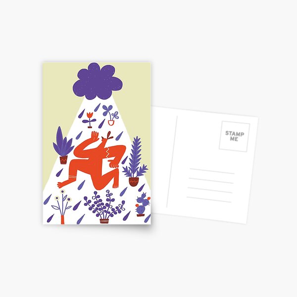 Rain Dance Postcard