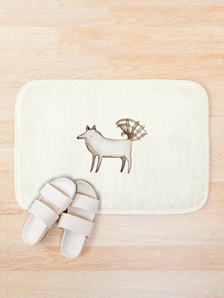 Alternate view of "I'm So Happy" - Dog Bath Mat