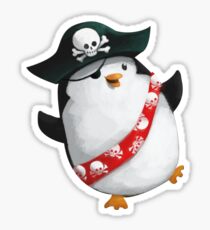 Cute Pirate Penguin Sticker
