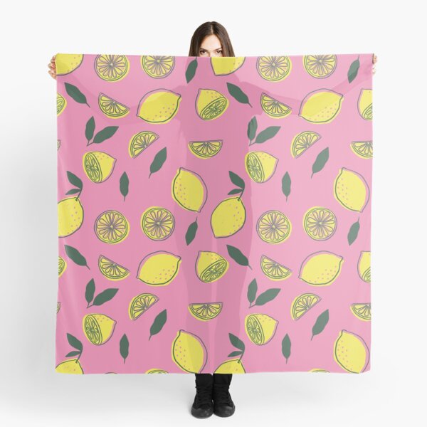 Pink Lemonade Pattern Scarf