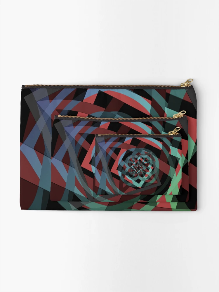 Thumbnail 2 of 4, Zipper Pouch, Celtic Droste Pattern designed and sold by RoxanneG.