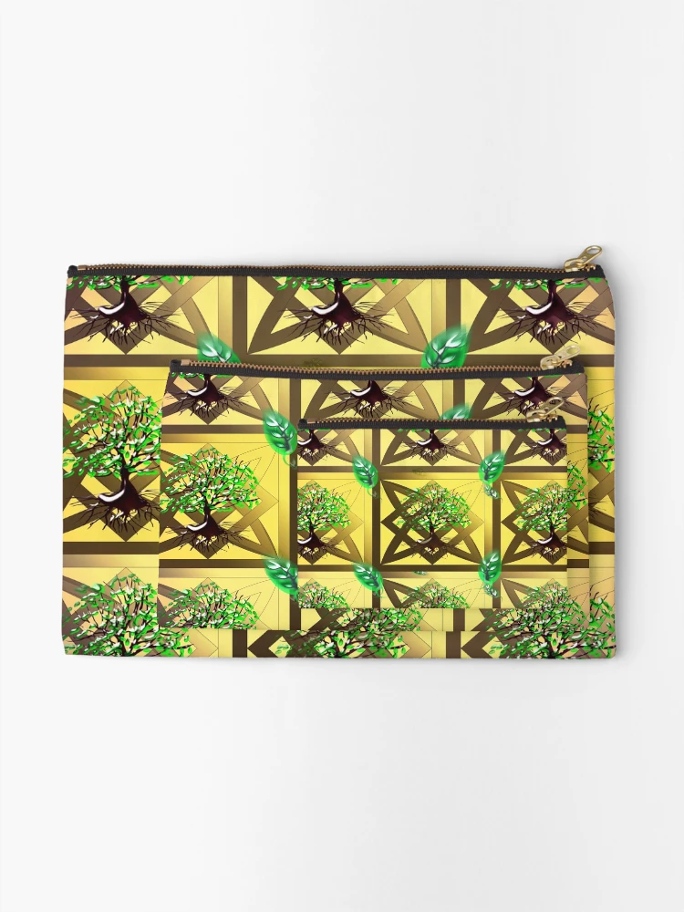 Thumbnail 2 of 4, Zipper Pouch, Celtic Tree Pattern designed and sold by RoxanneG.