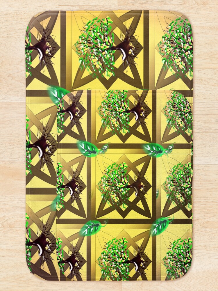 Thumbnail 5 of 6, Bath Mat, Celtic Tree Pattern designed and sold by RoxanneG.
