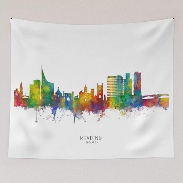Artikelvorschau, Reading England Skyline entworfen und verkauft von ArtPrints.