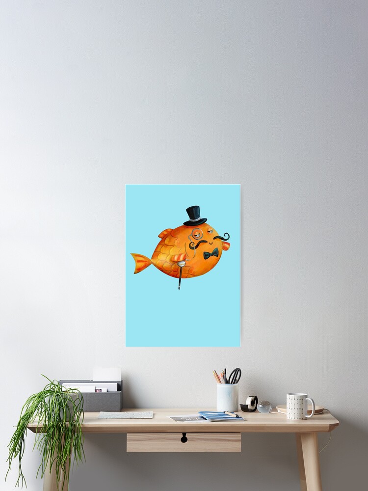 Stock Und Ausgefallene Schnurrbarte Und Sie Wissen Nur Dass Er Der Boss Ist Traditionelle Malerei Mit Acryl Poster Von Colonelle Redbubble