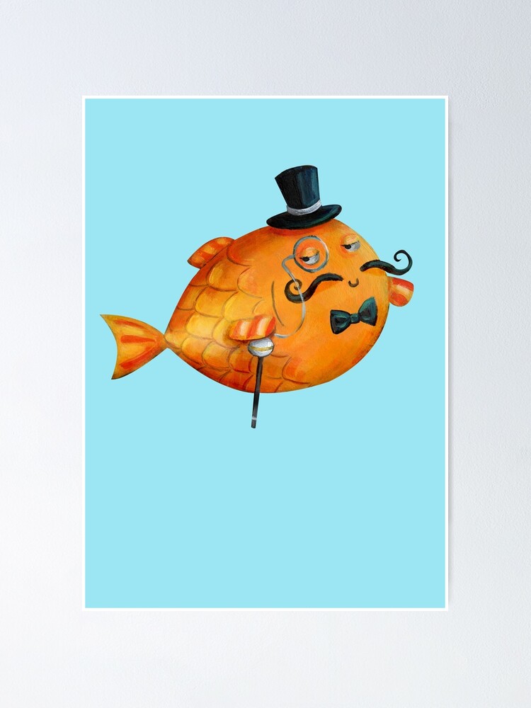 Stock Und Ausgefallene Schnurrbarte Und Sie Wissen Nur Dass Er Der Boss Ist Traditionelle Malerei Mit Acryl Poster Von Colonelle Redbubble