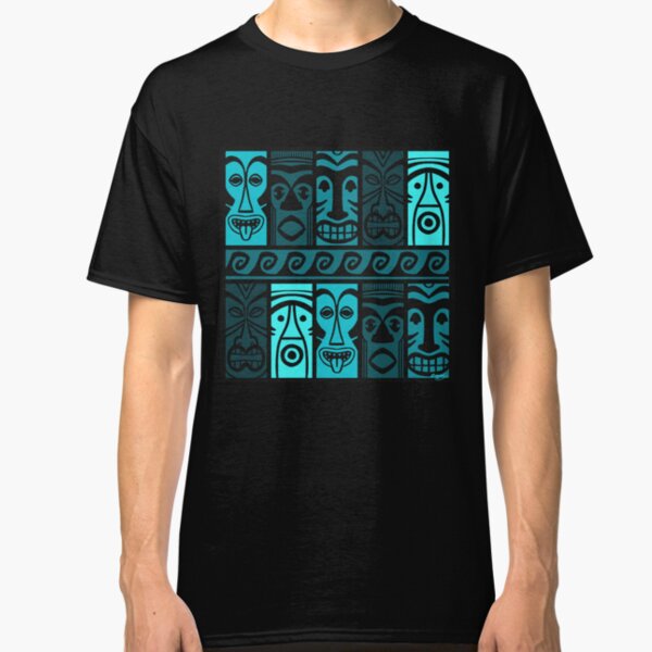 Turquoise Tikis! Classic T-Shirt
