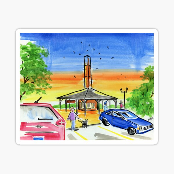 Flight at Dusk - Robie Tuft's Sticker