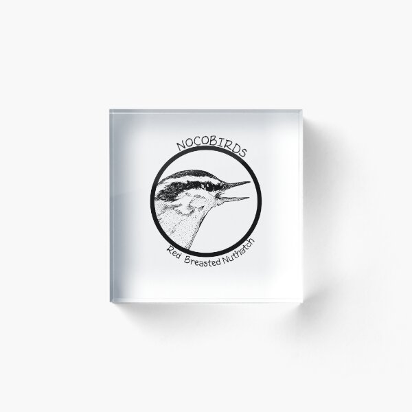 Red Breasted Nuthatch Acrylic Block