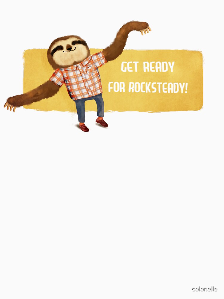Thumbnail 7 of 7, Classic T-Shirt, Rocksteady Sloth designed and sold by colonelle.