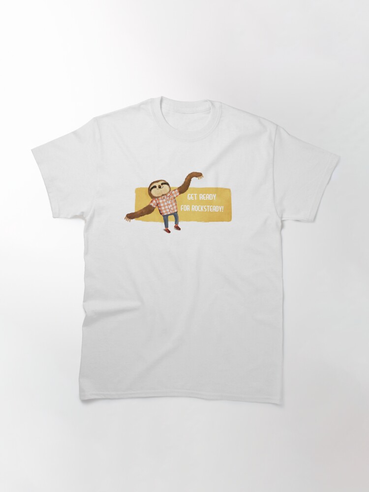 Thumbnail 3 of 7, Classic T-Shirt, Rocksteady Sloth designed and sold by colonelle.