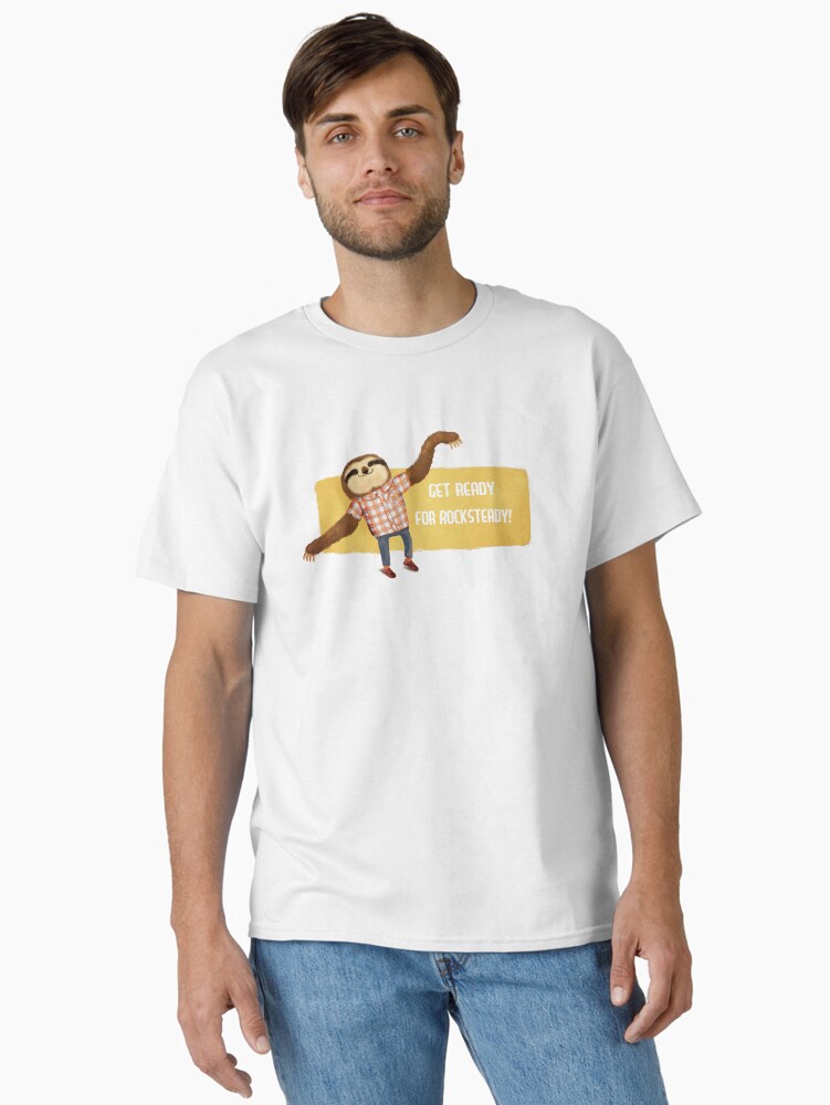 Thumbnail 2 of 7, Classic T-Shirt, Rocksteady Sloth designed and sold by colonelle.