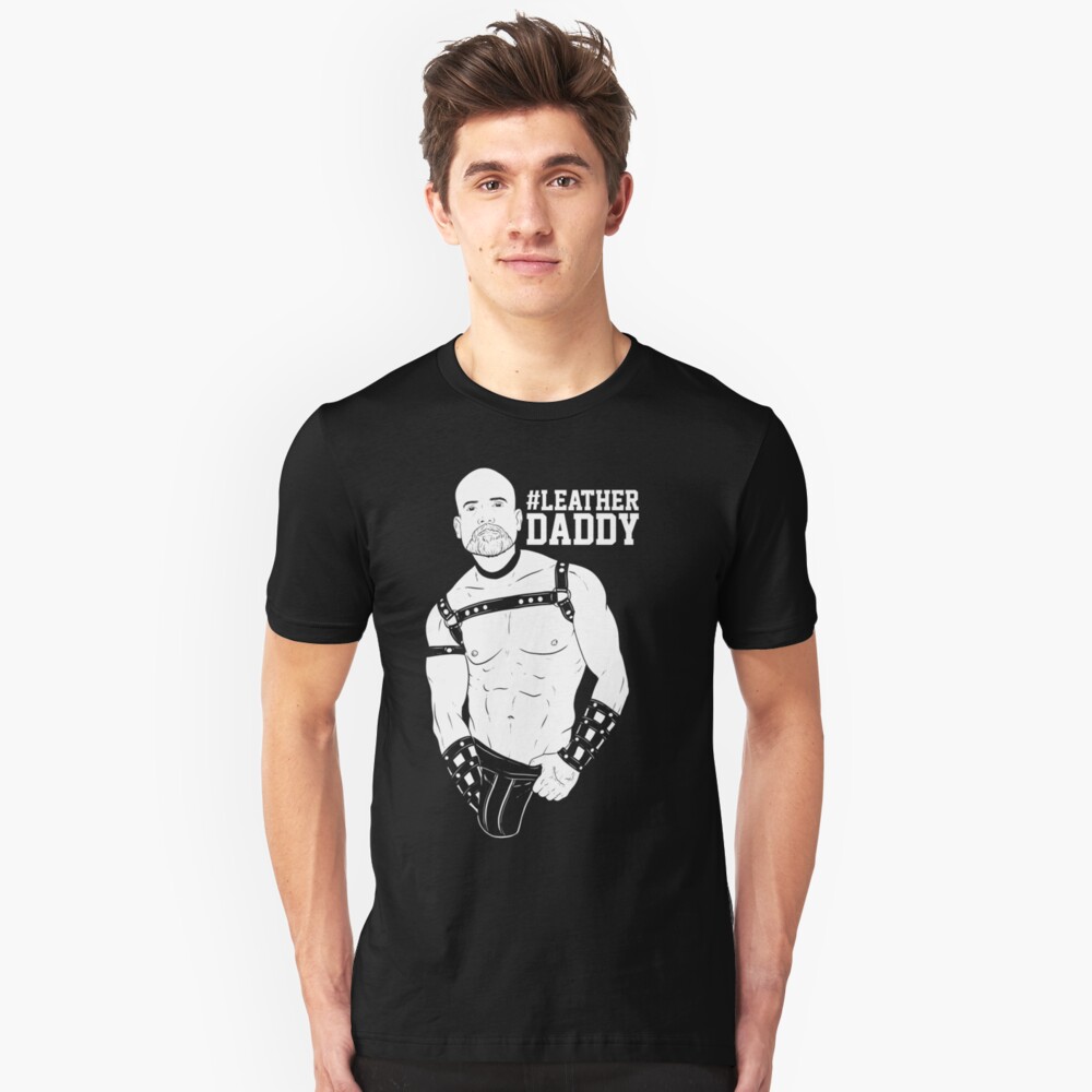 HASHTAG BOYZ - Leather Daddy - INVERT Slim Fit T-Shirt