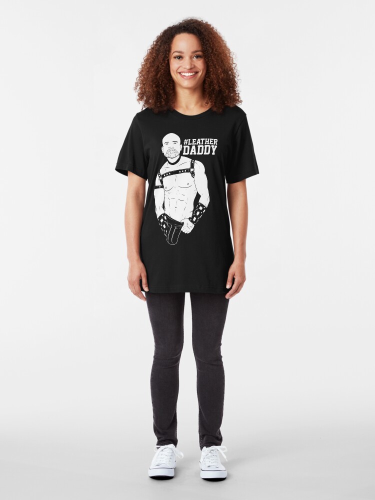 Alternate view of HASHTAG BOYZ - Leather Daddy - INVERT Slim Fit T-Shirt