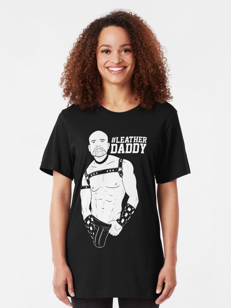 Alternate view of HASHTAG BOYZ - Leather Daddy - INVERT Slim Fit T-Shirt