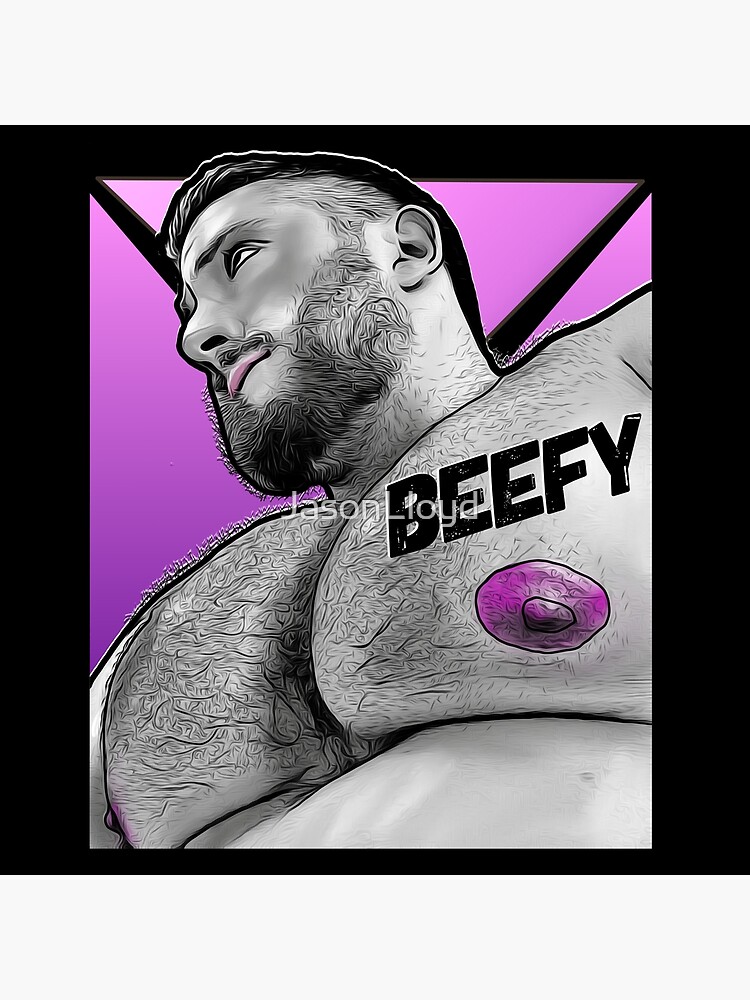 Beefy Men Water Bottle by Jason Lloyd