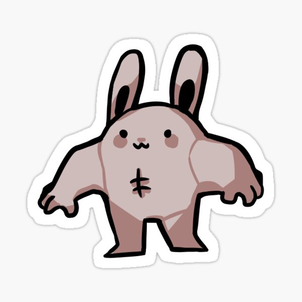 Buff Bunny Sticker for Sale by 1sarii