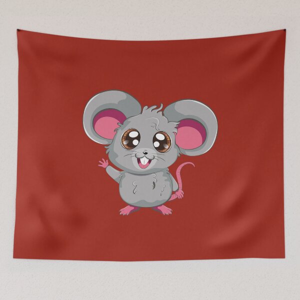 Item preview, Kawaii grey mouse designed and sold by AnnArtshock.