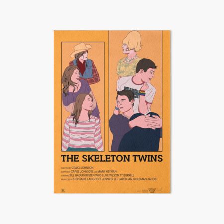 skeleton twins Art Board Print
