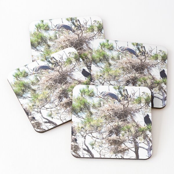 Item preview, Herons And Cormorants Sharing A Tree designed and sold by LisaWootenPhoto.