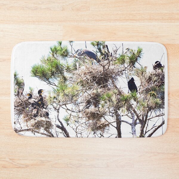 Item preview, Herons And Cormorants Sharing A Tree designed and sold by LisaWootenPhoto.