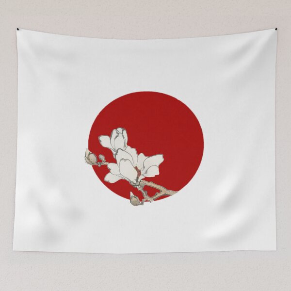 Item preview, Japanese Flag - Magnolia designed and sold by weavernap.