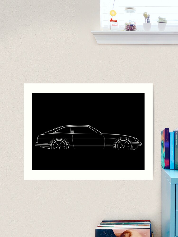 1983 Datsun 280ZX - profile stencil, white