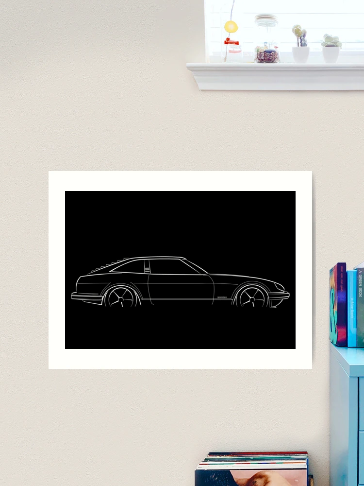 1983 Datsun 280ZX - profile stencil, white