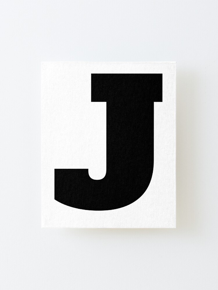 alphabet j uppercase letter j letter j mounted print by marosharaf redbubble