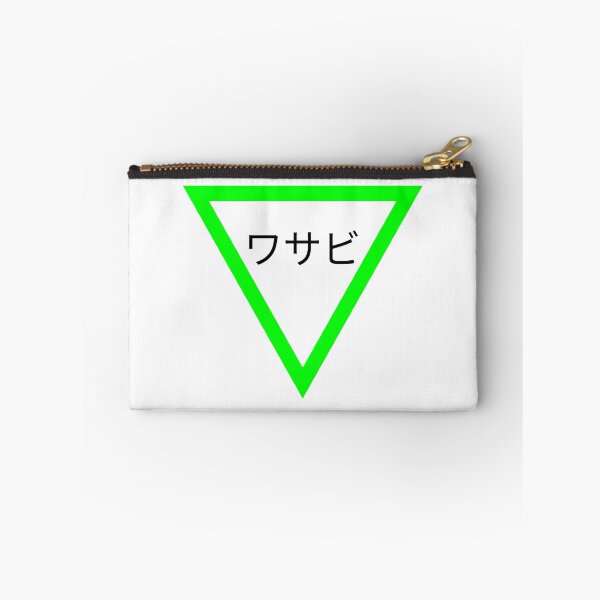 Item preview, Triangle + Wasabi - Black Japanese signs (Green - white background) designed and sold by SZN LR.