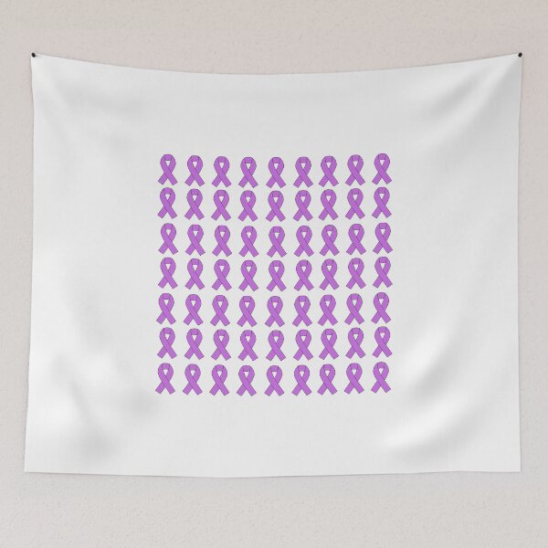Item preview, Cancer Ribbon pattern purple designed and sold by Georgiewombat.