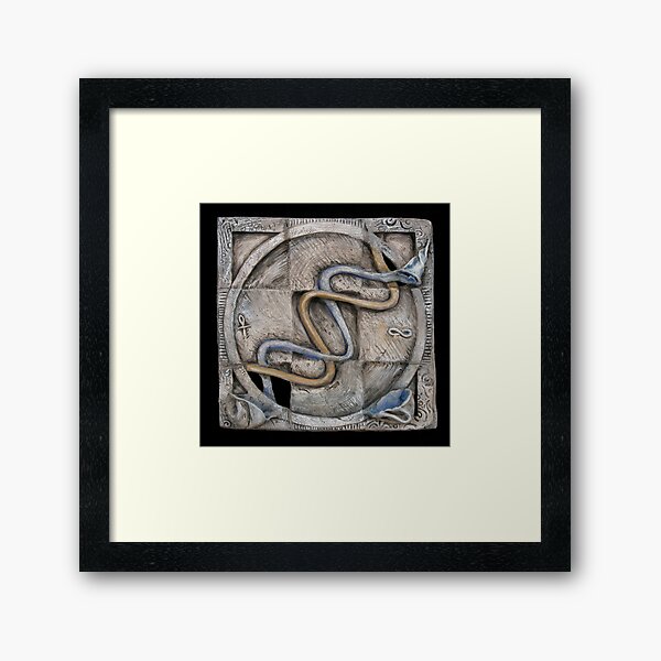 Spiral 2: evolving current Framed Art Print