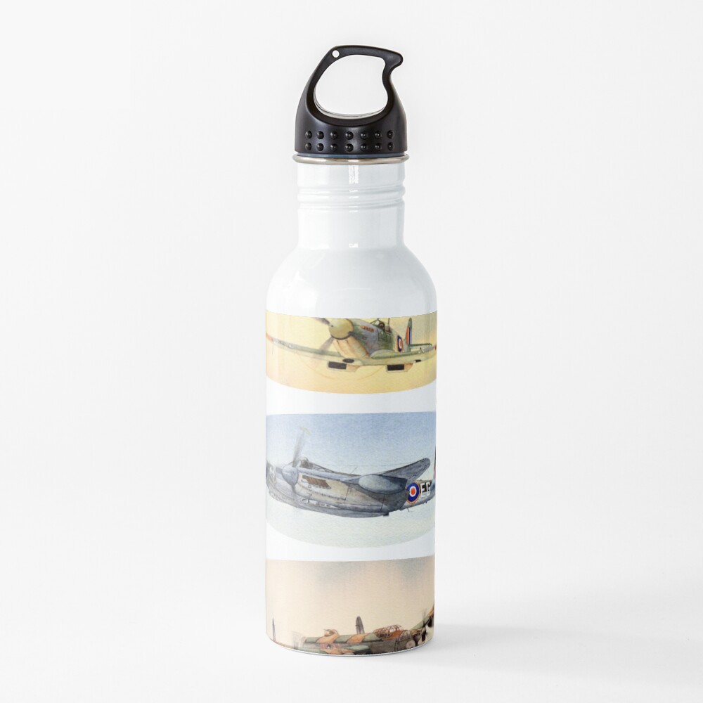 Spitfire Mosquito Lancaster Collage Water Bottle