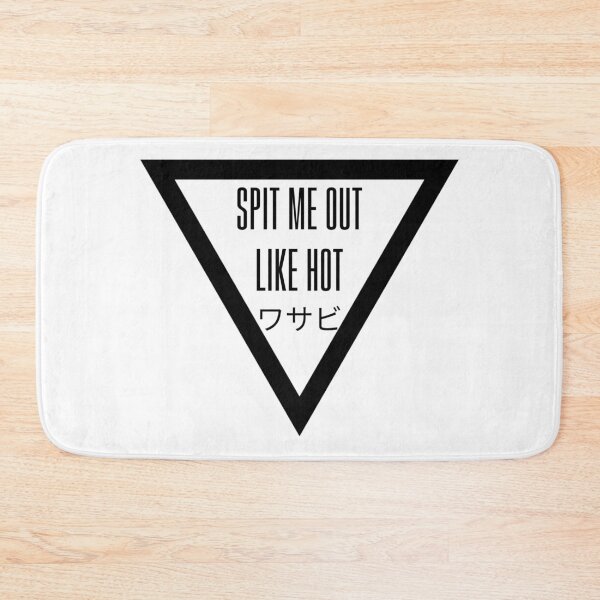 Item preview, Triangle + Spit me out like hot Wasabi - Black Japanese signs (no background) designed and sold by SZN LR.
