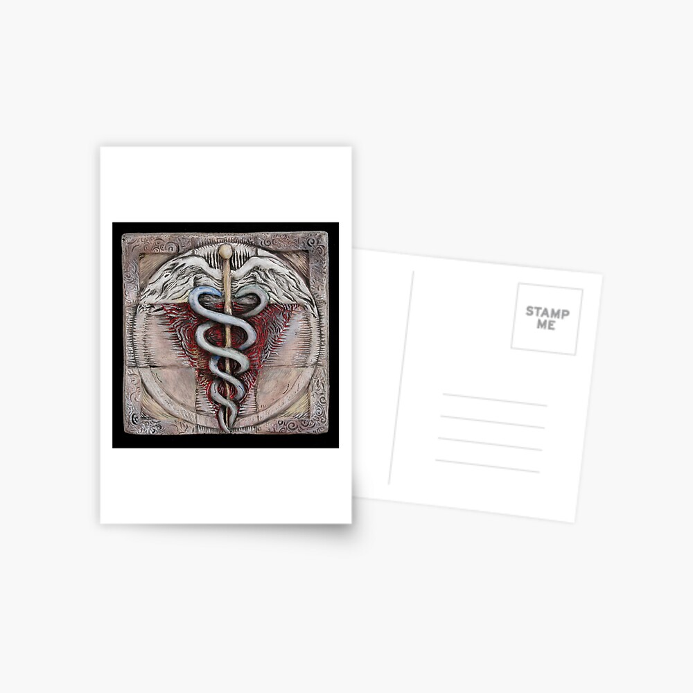 Spiral three: caduceus Postcard