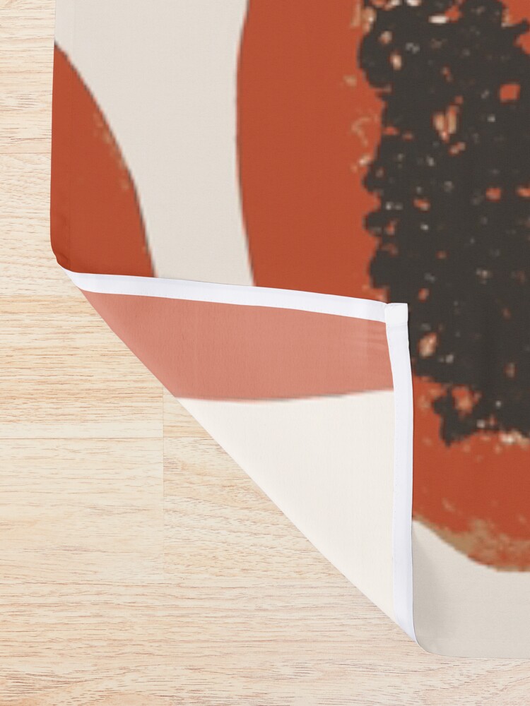 Alternative Ansicht von Papaya Frucht Design Pattern Duschvorhang