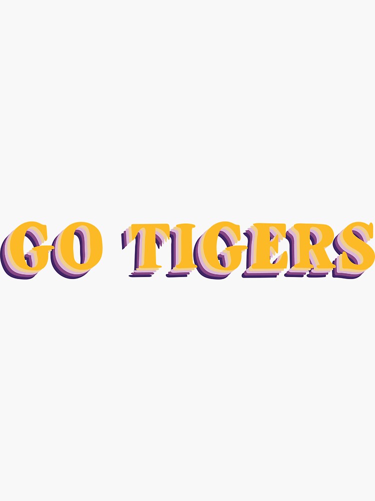 "Go Tigers LSU" Sticker for Sale by abbybydesign Redbubble