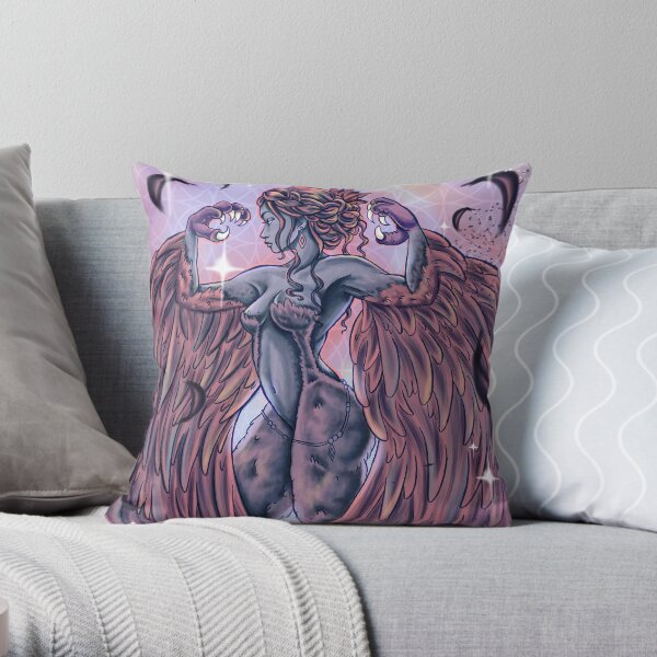 Harpy Vardith Throw Pillow