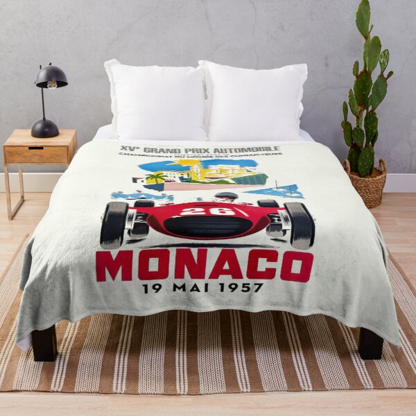 Item preview, Monaco Grand Prix 1957 - Vintage Formula 1 Racing Poster designed and sold by Road To Track.