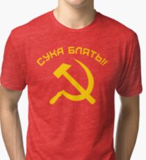 CYKA BLYAT Tri-blend T-Shirt