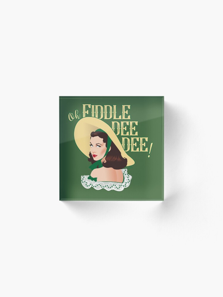 Alternate view of Fiddle-dee-dee! Acrylic Block