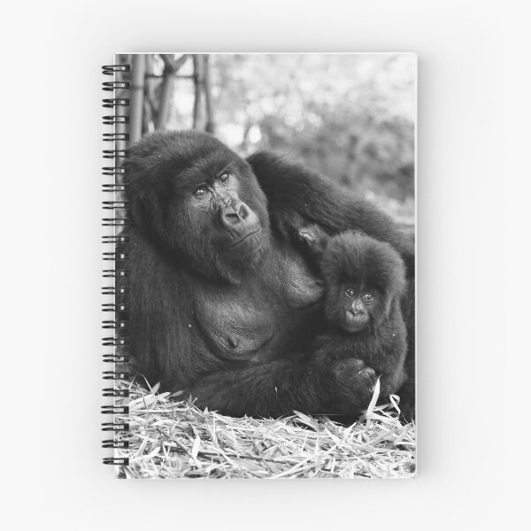 Aperçu de l'œuvre  Rwanda.
Les gorilles de montagne sont en danger critique d'extinction. créée et vendue par Sheila Smith.