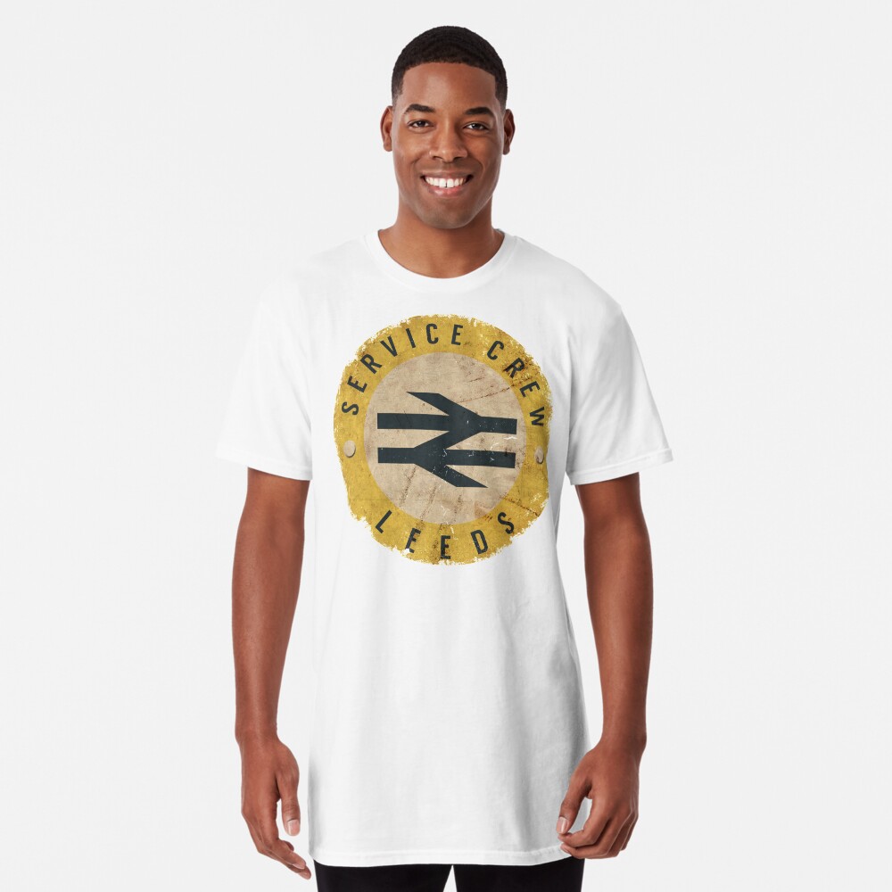 leeds united service crew t shirts