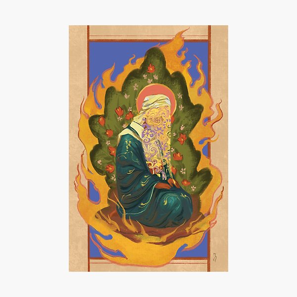 Abraham in Nimrod's Hearth Photographic Print