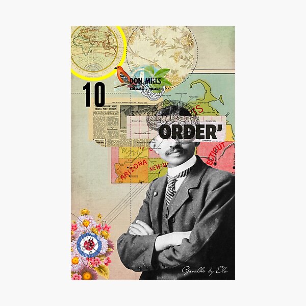 Gandhi by Elo Photographic Print