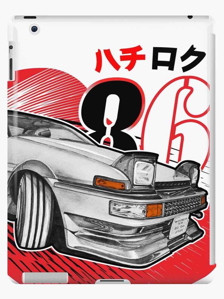 Initial D Ae 86 Drifting Super Eurobeat Intensifies Car Racing Manga Ipad Case Skin By Mounimkh Redbubble