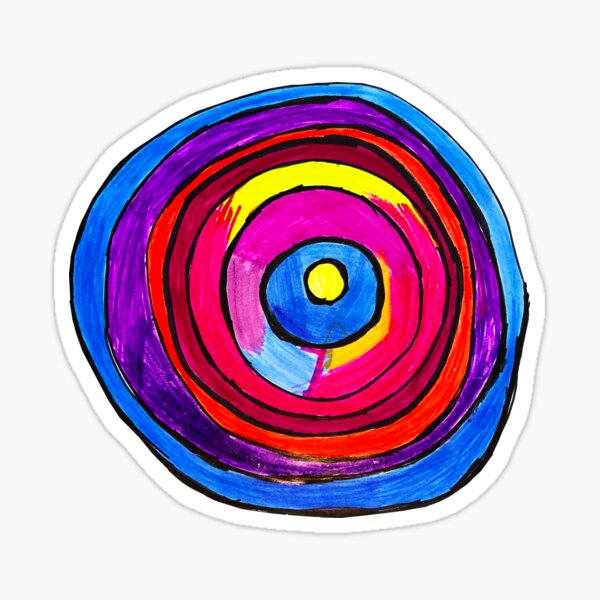 Colorful Circle by Toni G. Sticker