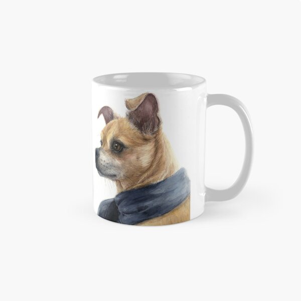 Item preview, Chug Dog Chihuahua Pug Art designed and sold by Olga Shvartsur.