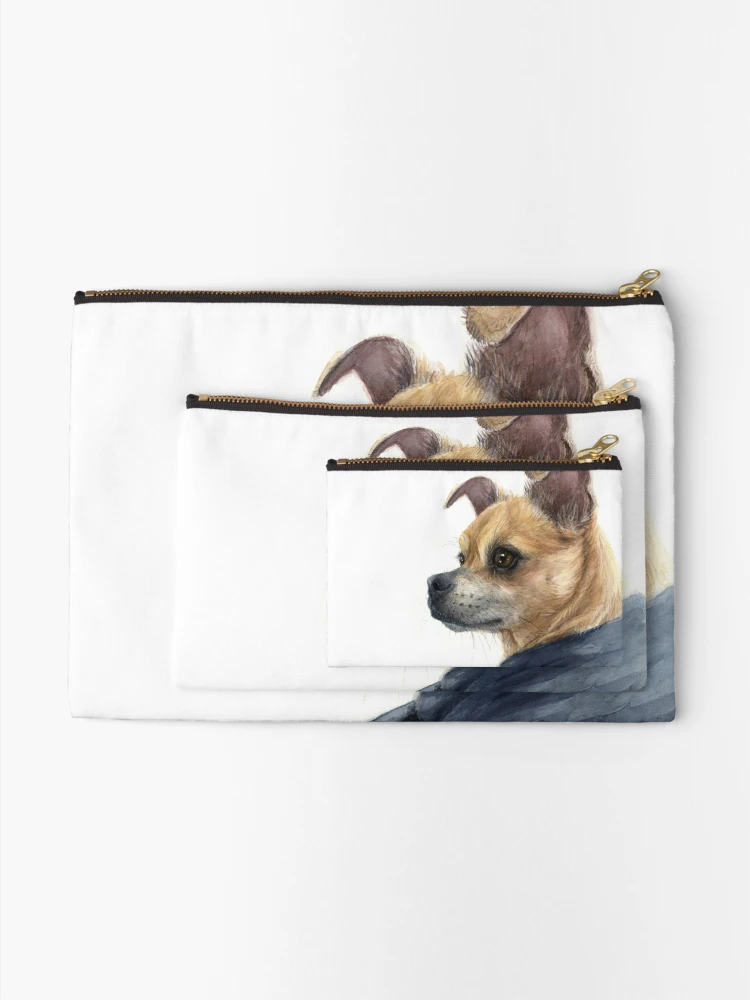 Dog Art Print Cotton Zipper Pouch — Camp Willow